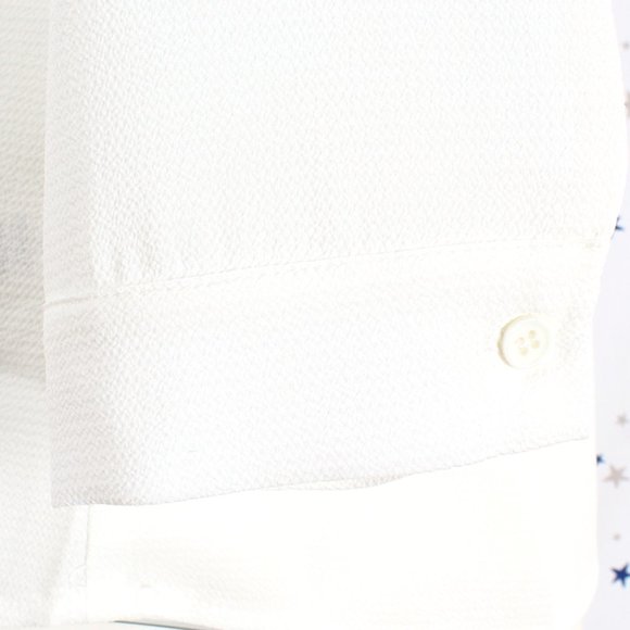 Front Tie Neck Crepe Blouse Top Off White - Picture 4 of 9